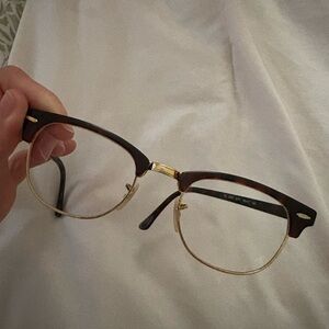 Ray-Ban Brown and Gold Glasses